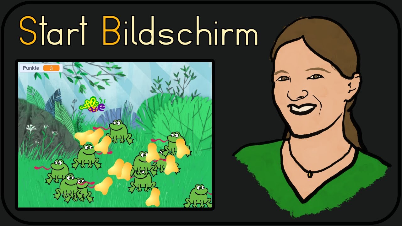 Scratch Kollisionserkennung Spiel mit Startbildschirm - Programmieren Skill Tree 3.2.2