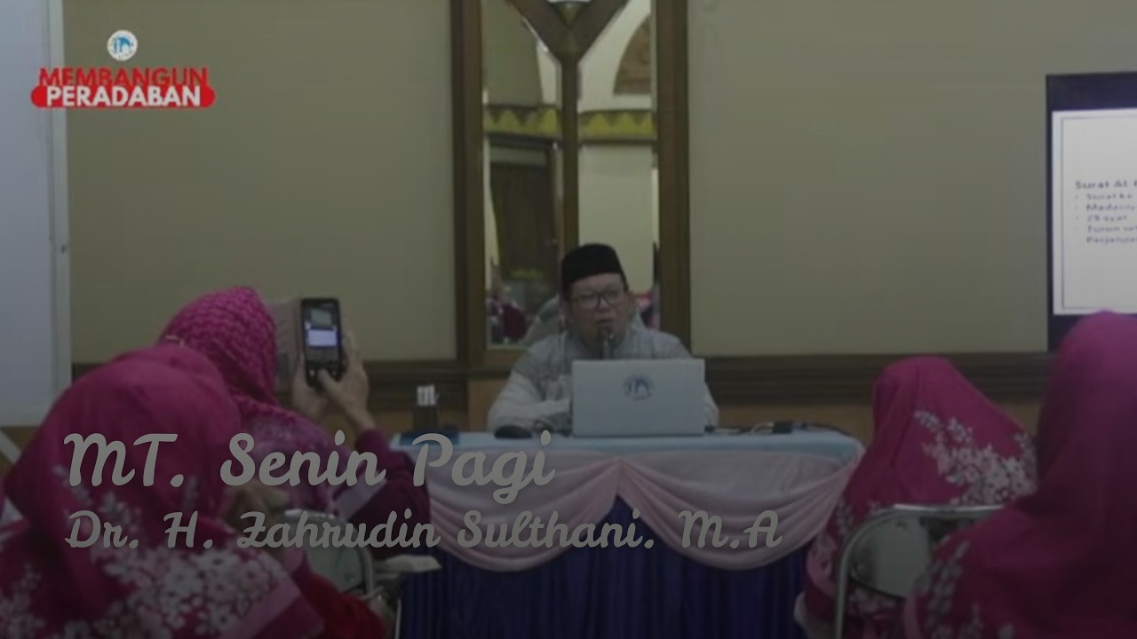 MT. Senin Pagi 26 Januari 2026 | Dr. H. Zahrudin Sulthani. M.A