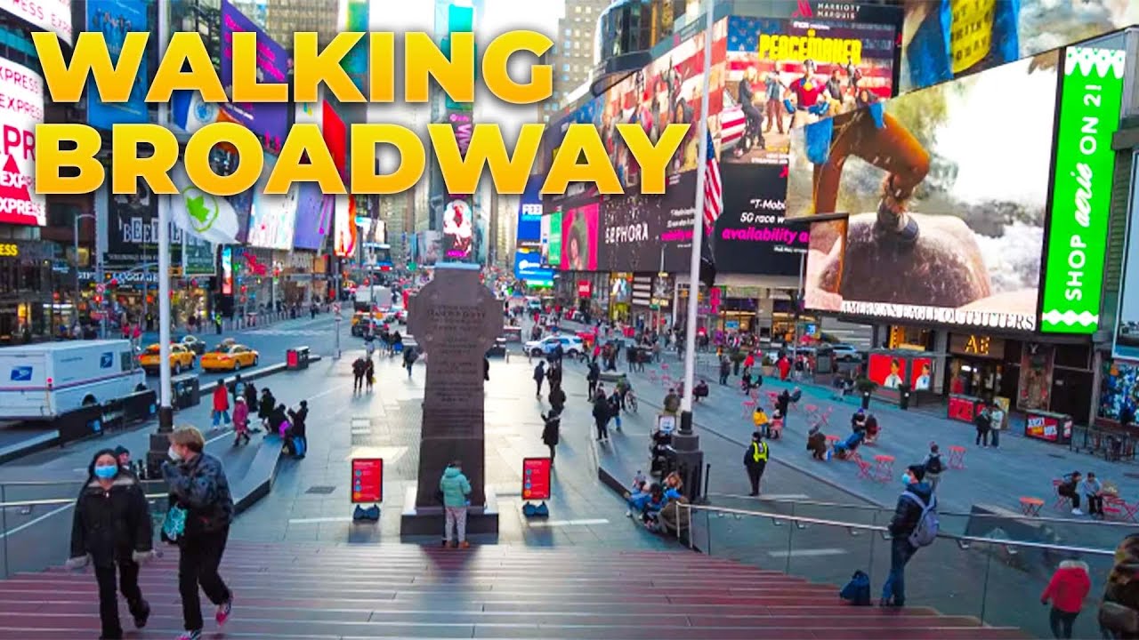 Walking NYC : Broadway from Columbus Circle to Flatiron District (January 2022)
