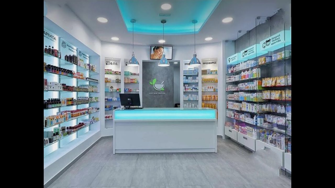 Beautiful interior of different well known #pharmacies || #pharmacy #setup #pharmacology #hub