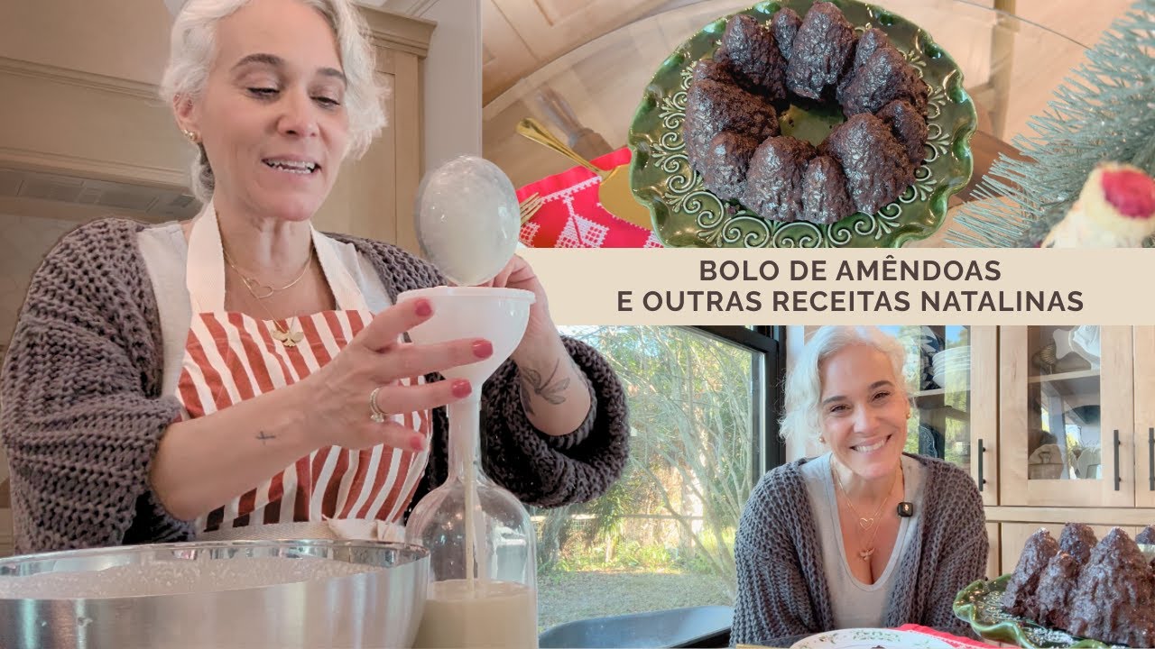 BOLO DE AMÊNDOAS E outras receitas Natalinas - Um vlog na Cozinha com Rubia Rubita!