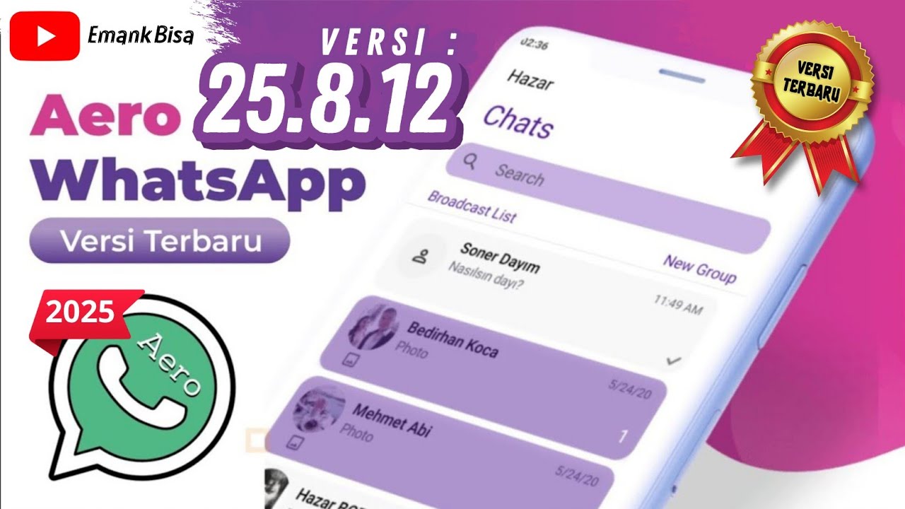 Aero WhatsApp 25.8.12, the latest version update this month 2025 | WA Aero | Aero WA | WhatsApp M...