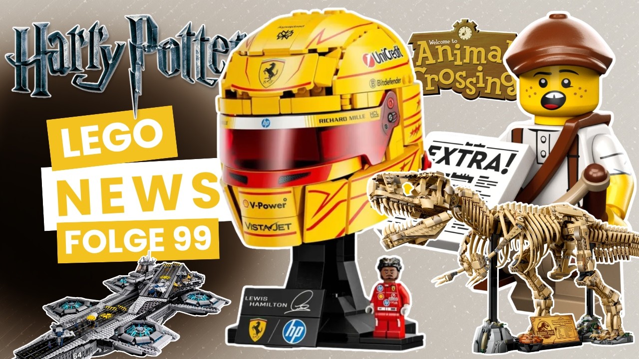 Deine LEGO News (Folge 99): Formel 1, Jurassic World, Harry Potter, Animal Crossing, Marvel, ...
