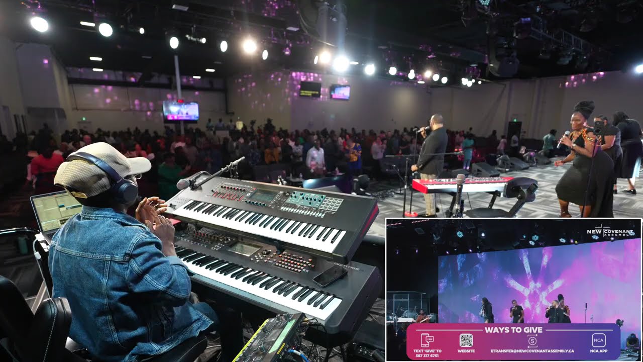 Playing keys for Kurt Carr Live on a Friday Evening 