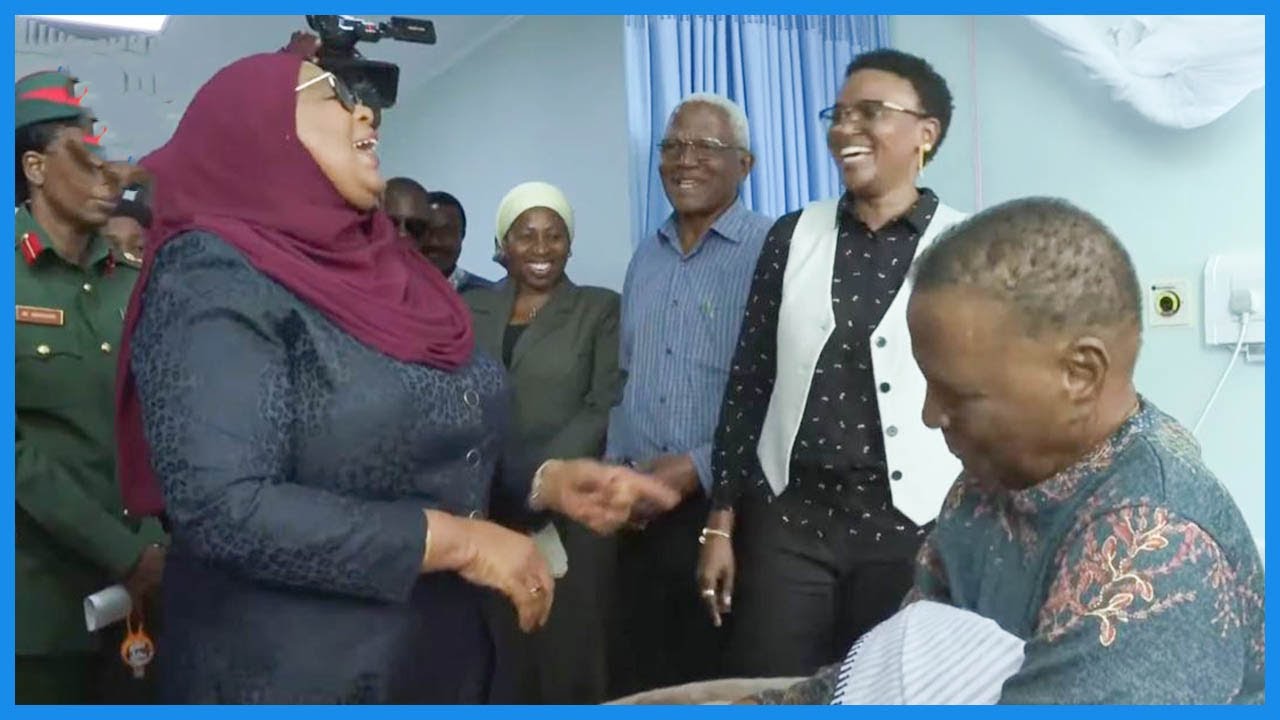 RAIS SAMIA NA HALIMA MDEE FULL VICHEKO HOSPITAL, AFIKA KUMTEMBELEA MAMA HALIMA MDEE