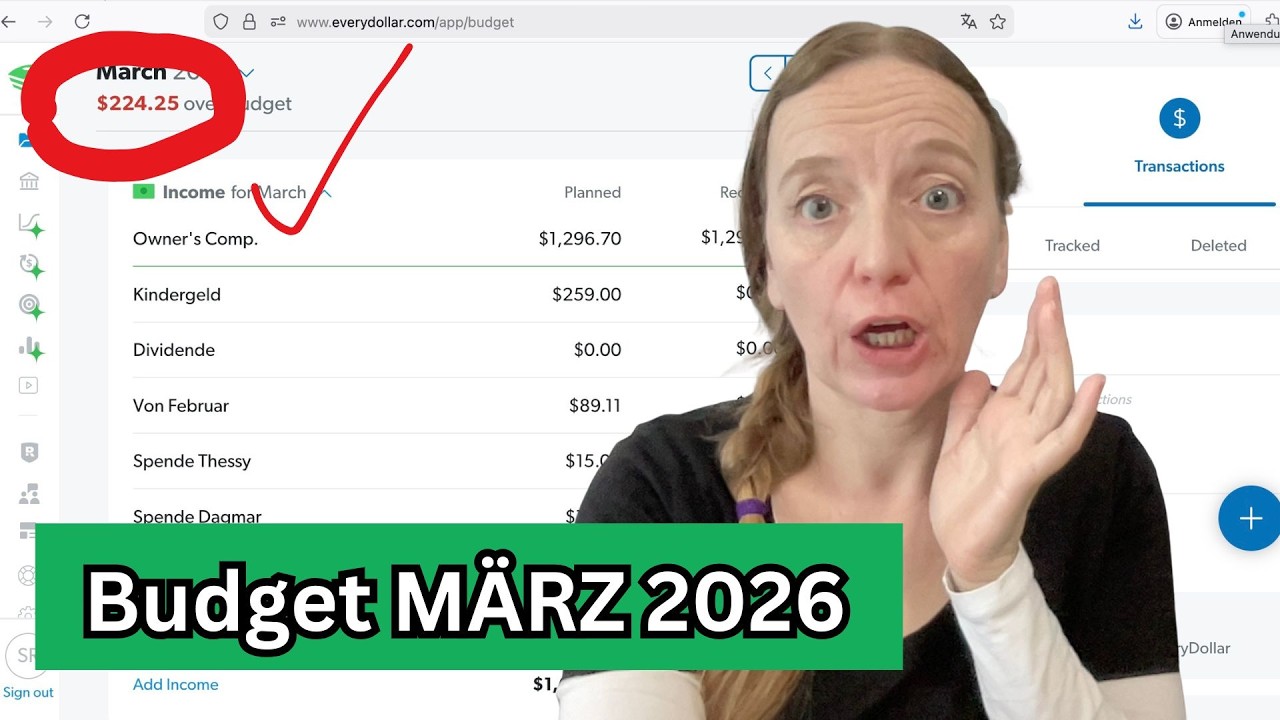 ECHTE ZAHLEN Mein März Budget als Alleinerziehende