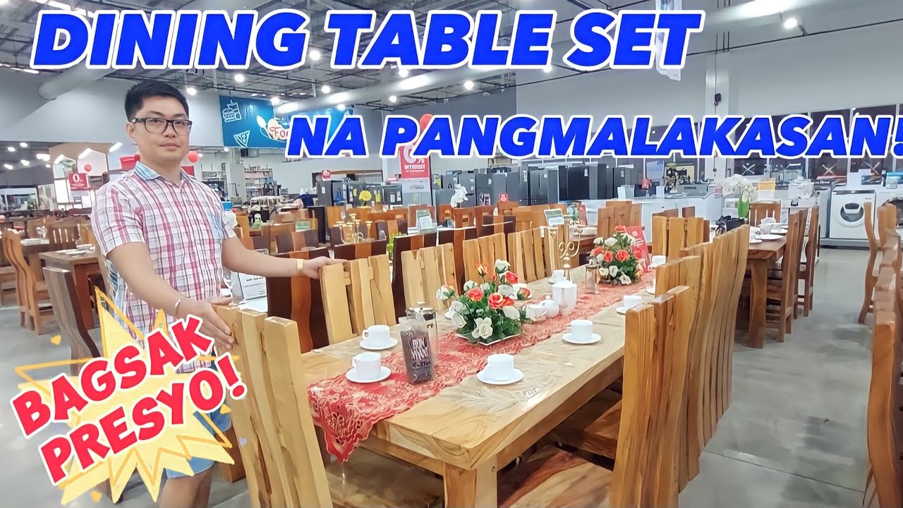 LEGIT BAGSAK PRESYO NA DINING TABLE SET | PANG OUTDOOR, INDOOR & SOLID WOOD MERON DITO