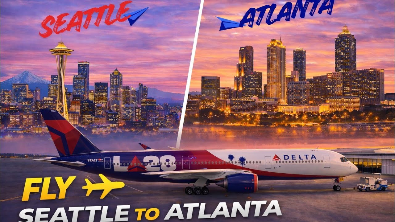 Return home 🎫/ msfs2024 🚨/ Delta Ops  / KSEA-KATL/ INIBUILDS a350