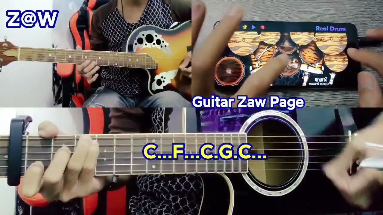 တောင်ပေါ်ရှမ်းကလေး - Chords & Lyrics ( Zaw6887 )