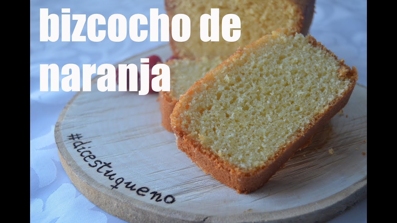 BIZCOCHO DE NARANJA, receta grabada con una GOPRO