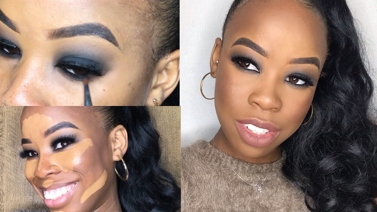 OLHO PRETO ESFUMADO COM PRODUTOS BARATINHOS 😱😍❤️| Por Samyra Priscila