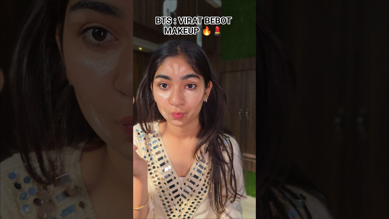 Maine Try kiya VIRAL BEBOT LOOK But in my style 🎬💄| BTS | @SwissBeautyCosmetics