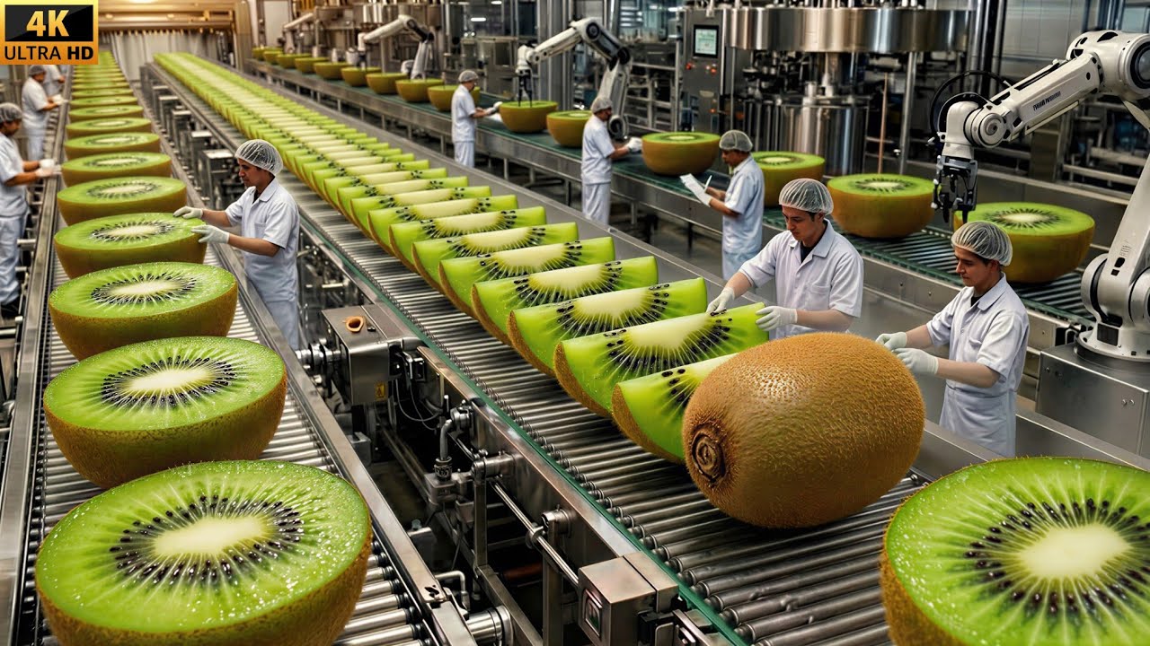 This Factory Turns Millions of Kiwis Into Juice 😱 | Full Industrial Process Revealed