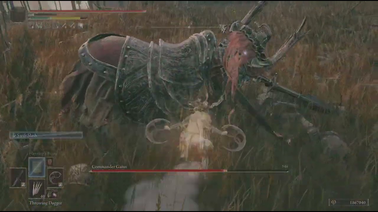 Backhand Blades 5 Fai (Gaius) no hit