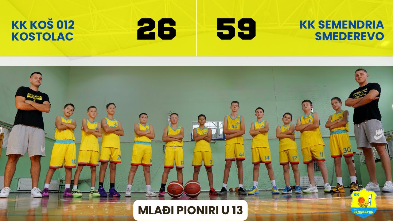 KK Koš 012 Kostolac - KK Semendria Smederevo  (mlađi pioniri u13 RKSCS)