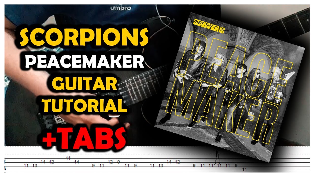Scorpions - Peacemaker (Guitar Tutorial Cover + TABS)