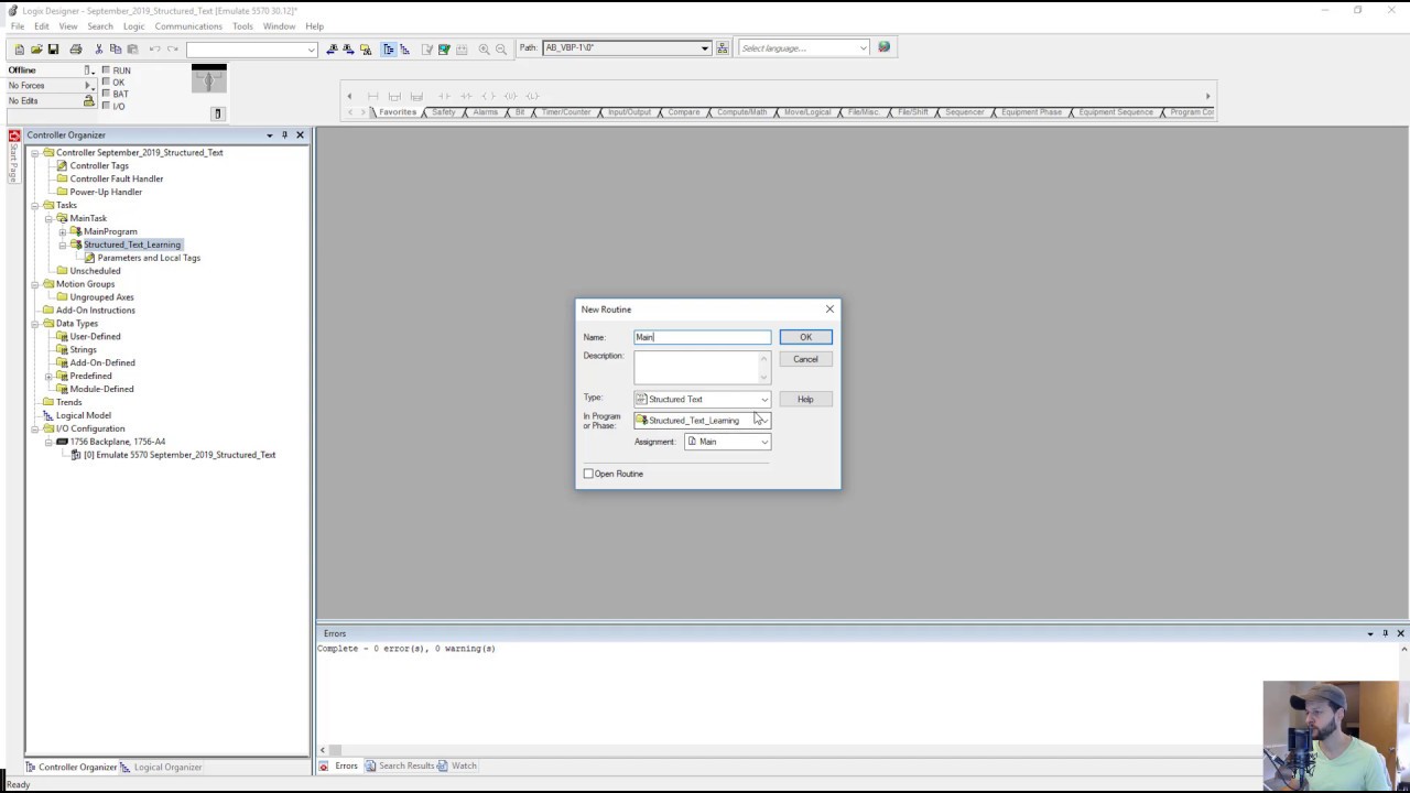Structured Text Programming in Studio 5000 Logix Designer