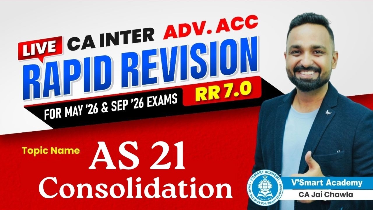 AS 21 Consolidation (Part 1) | Rapid Revision 7.0 | May/Sep'26 | CA Inter Adv. Acc | CA. Jai Chawwla