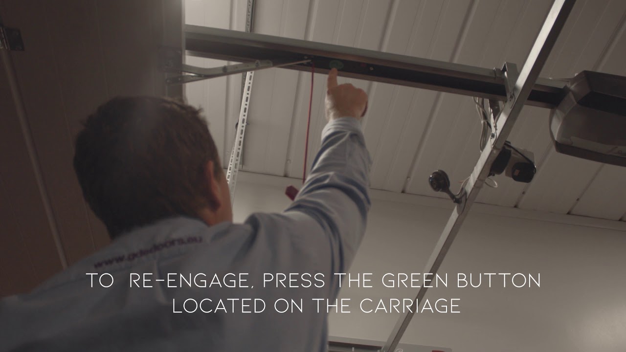 How To Engage and Disengage A Sectional Garage Door In The Event Of A Power Failure