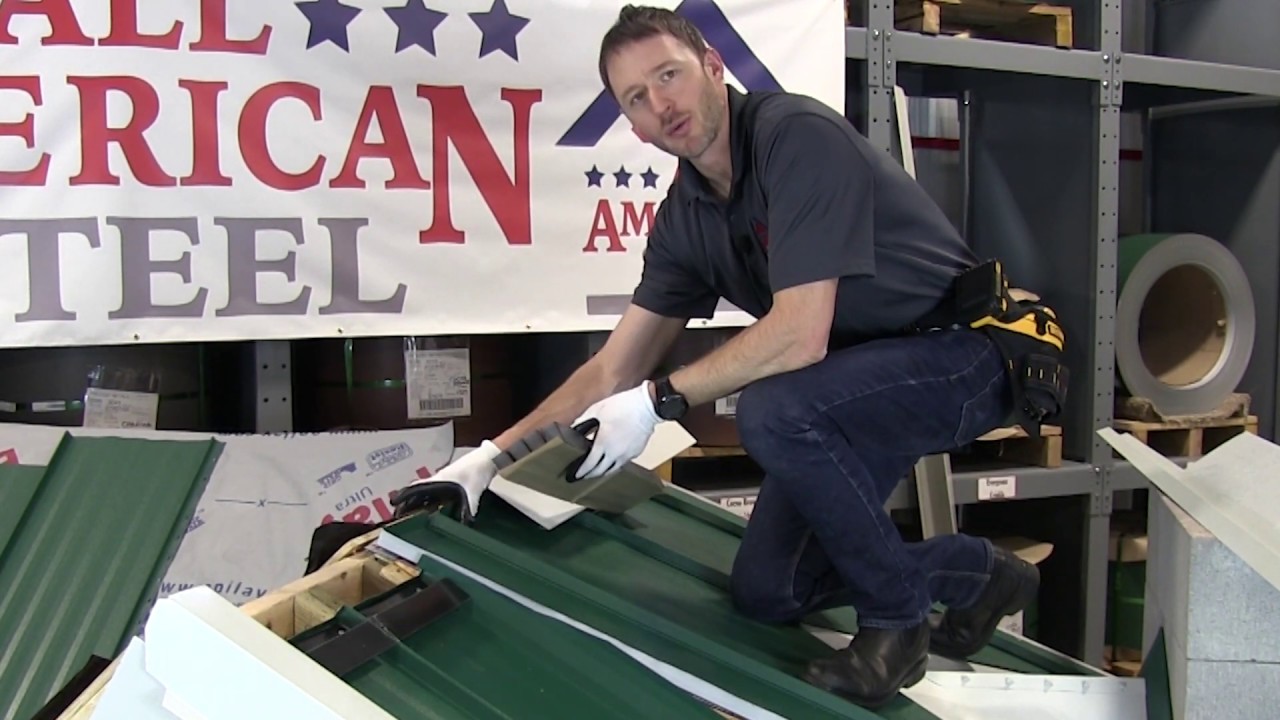 Installation Ridge Cap – Solid Closure – All American Steel