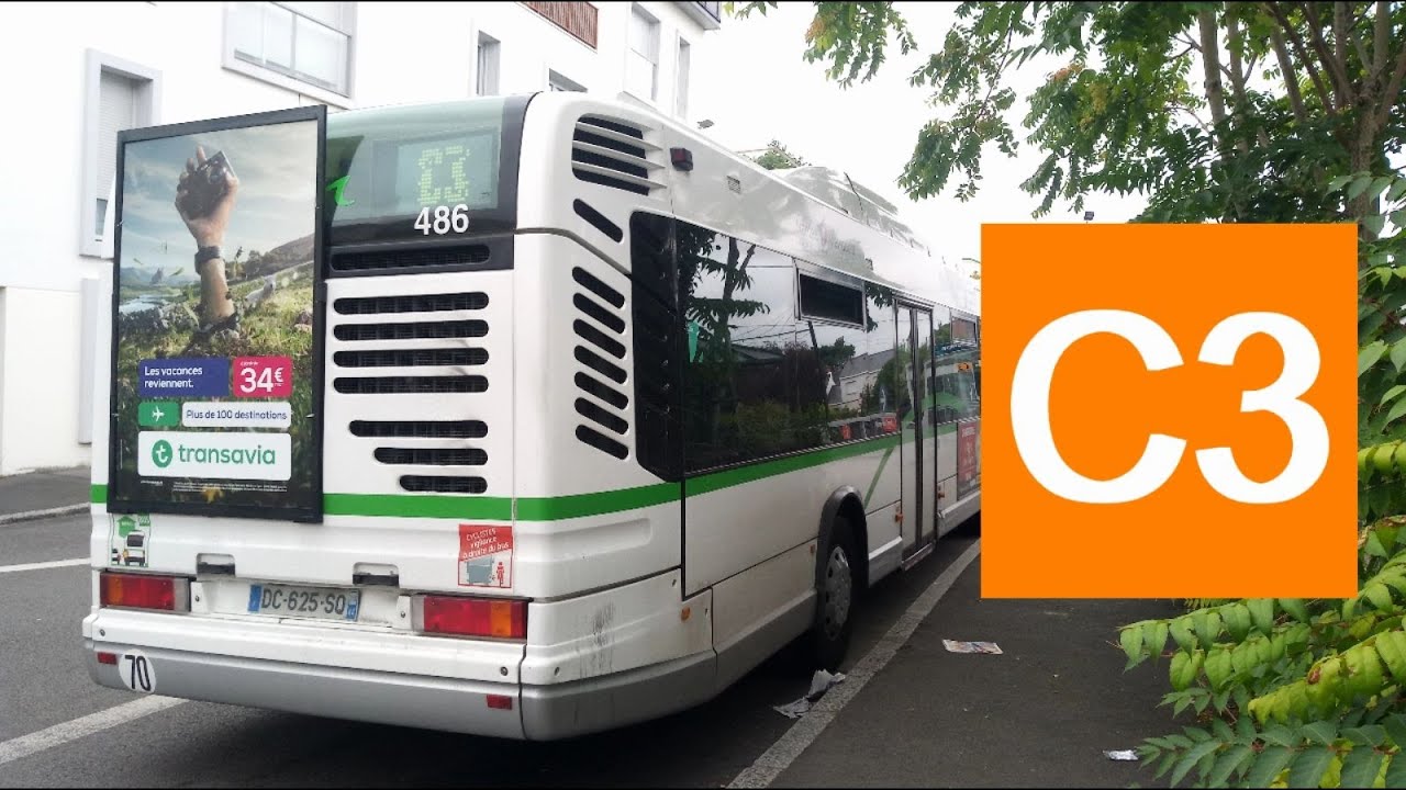 Heuliez GX317 GNV N°486 - Ligne C3 entre Hôtel Dieu et Bd de Doulon - Réseau TAN - Nantes