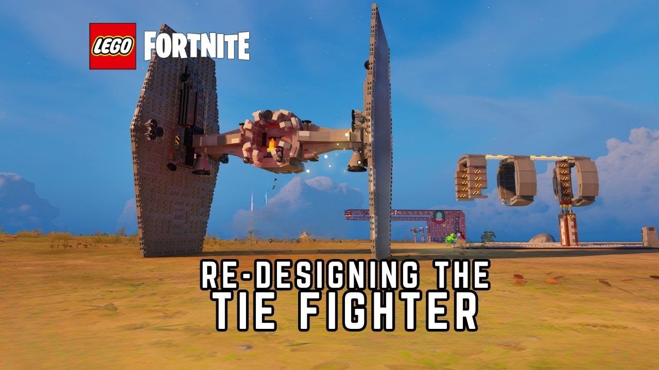 Redesigning the TIE Fighter #buildlegofortnite #epicpartner
