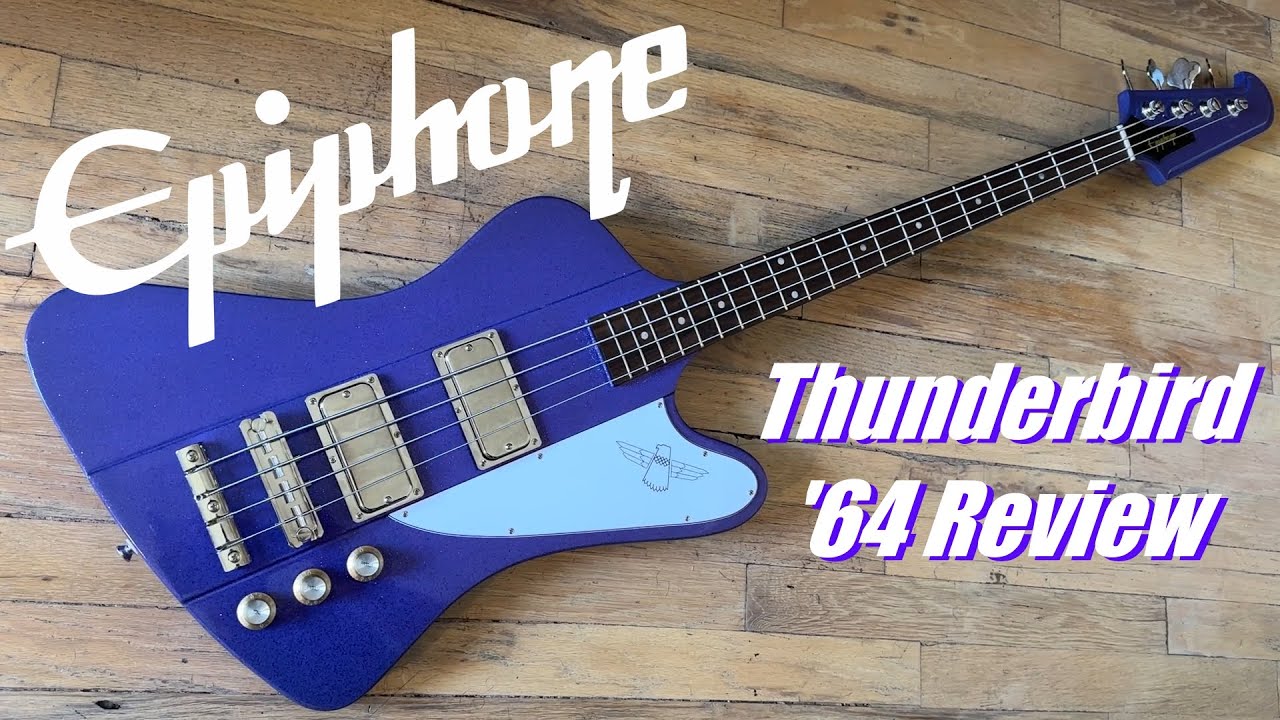 Обзор Epiphone Thunderbird 64 Bass Purple Sparkle