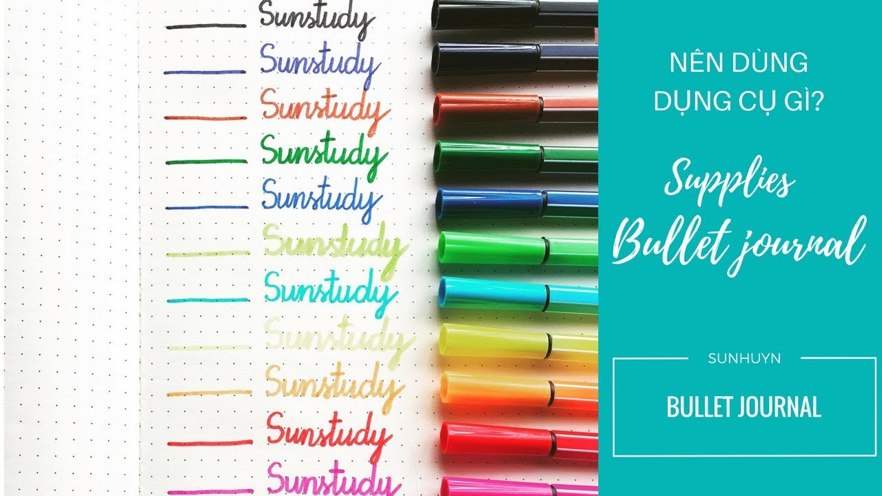 DỤNG CỤ TUYỆT VỜI HỌC SINH CẦN BIẾT (PART 3) ♡ Bullet journal supplies