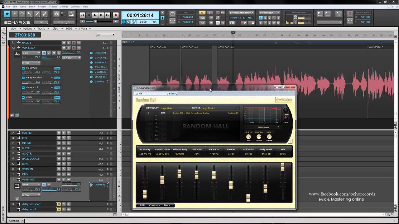 Tutorial como mezclar un tema como procesar una voz eq compresion fx vocal mixing