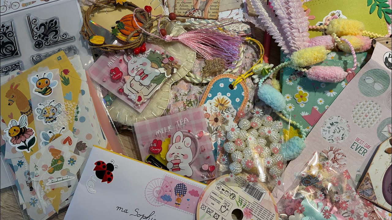 🐣Ouverture Colis de Pâques et Anniversaire 🐣😍Mille mercis Stéphanie @scrapstephy sur Insta💙🦋 #scrap
