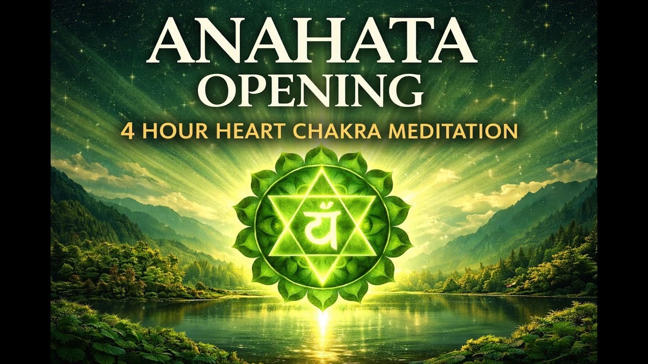 4 HOUR Heart Chakra Healing Meditation | Anahata Opening for Love & Emotional Balance
