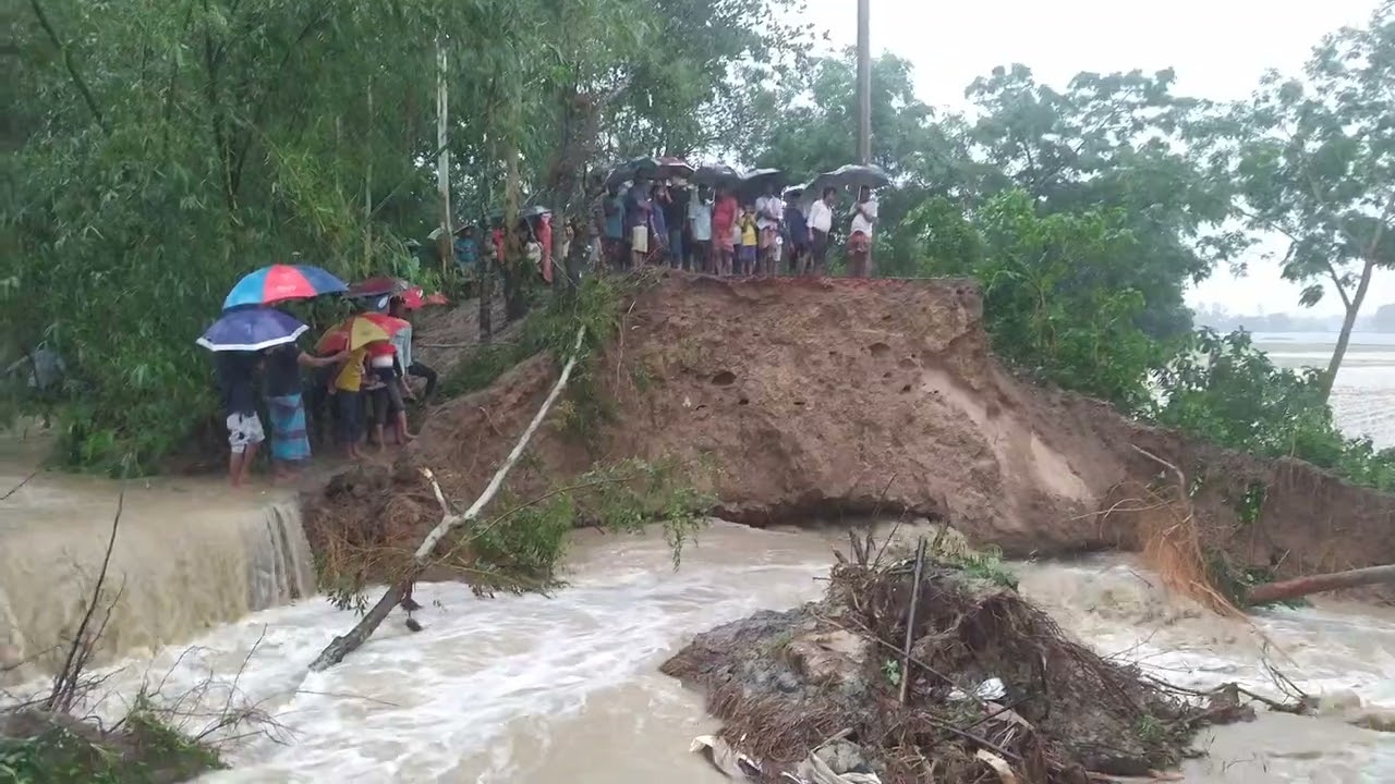 The dam of Bangladesh has broken due to water from Khoai River in India - part 3