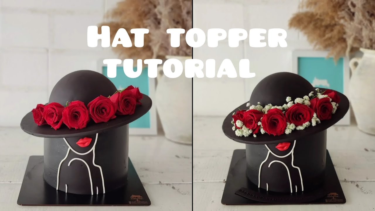 hat topper tutorial 🫡#cake #cake