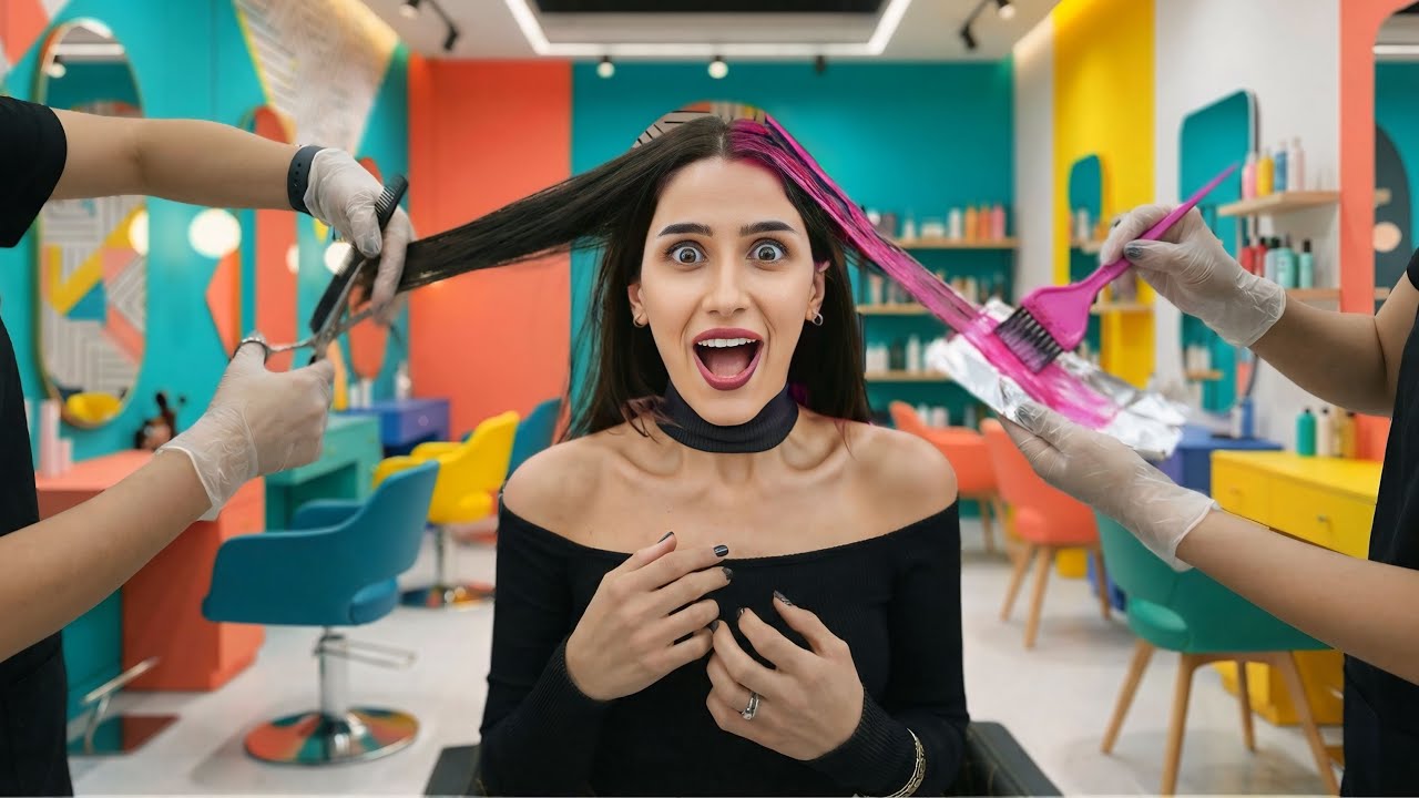 صبغت شعري ل اول مرة 🎨 (ردة فعلهم)