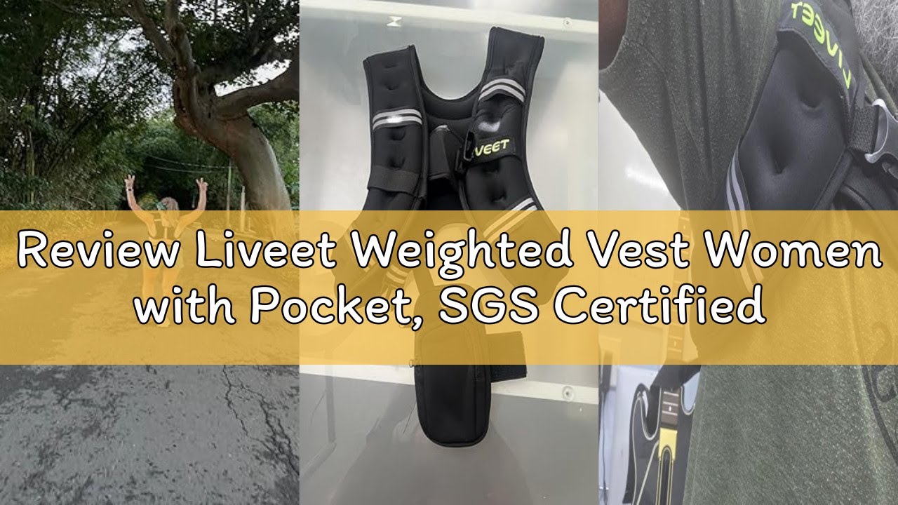Review Liveet Weighted Vest Women with Pocket, SGS Certified Weighted Vest for Men, 5 10 15 20 25 30