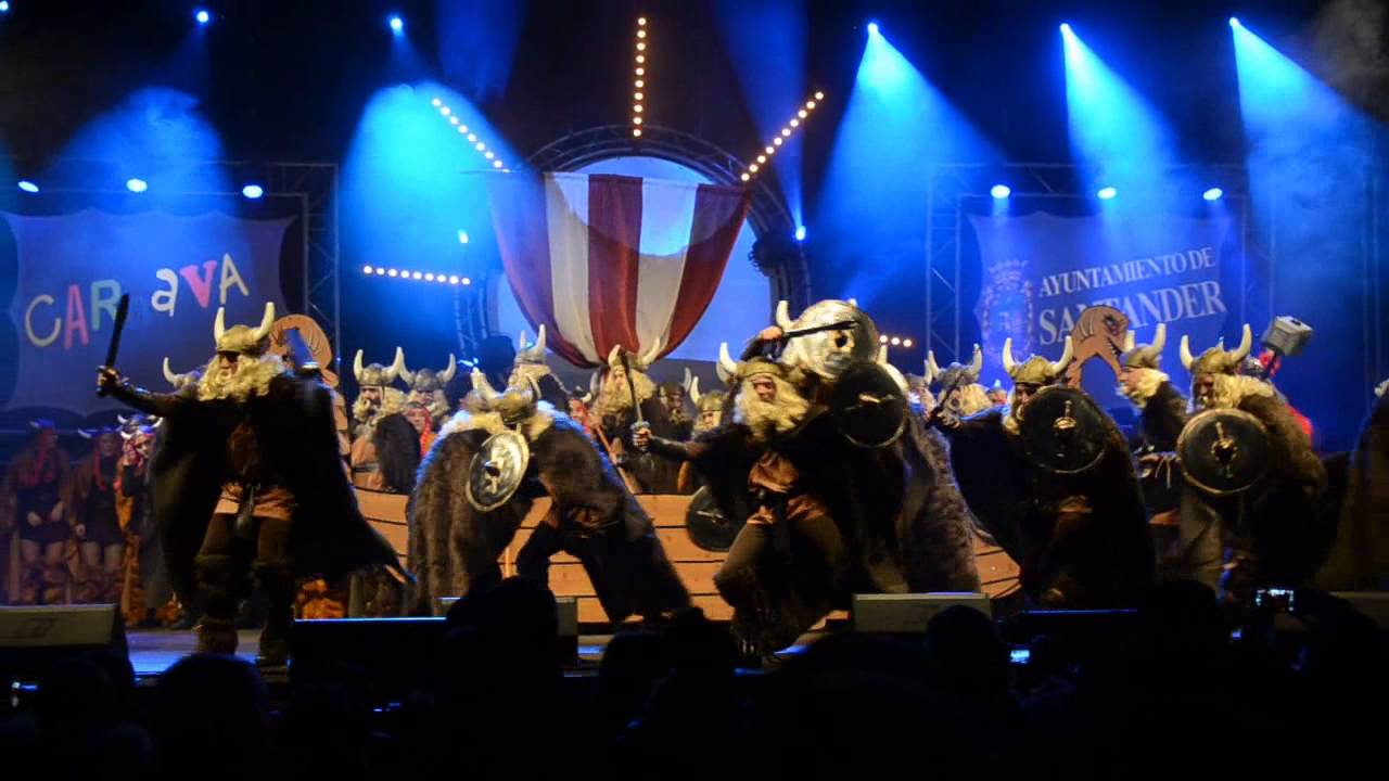 Carnavales de Santander. Desembarco Vikingos