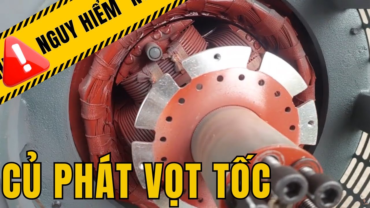 Củ phát điện bị vọt tốc hậu quả cực kì nghiêm trọng tốn hàng chục triệu đồng | Quang máy phát điện
