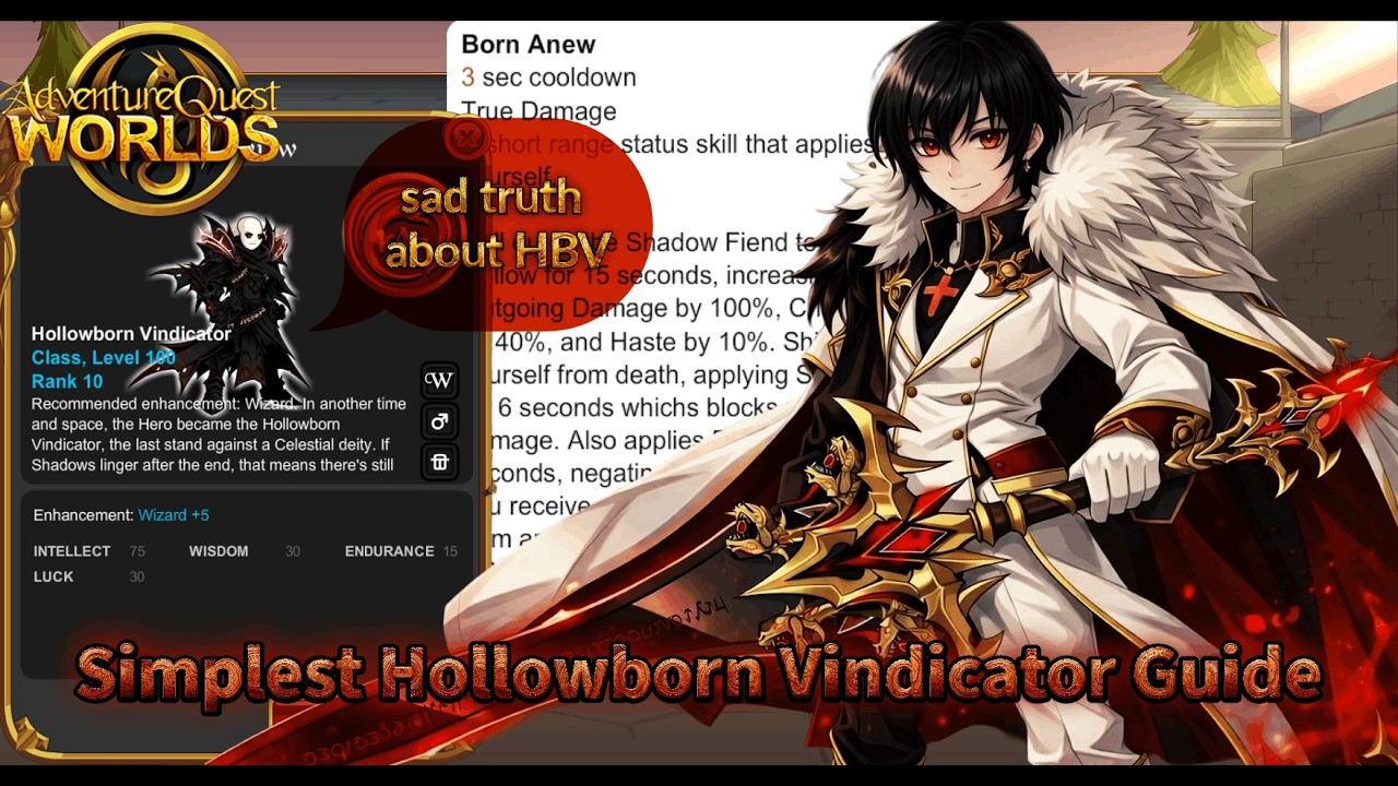 AQW - Hollowborn Vindicator (Simplest Guide)
