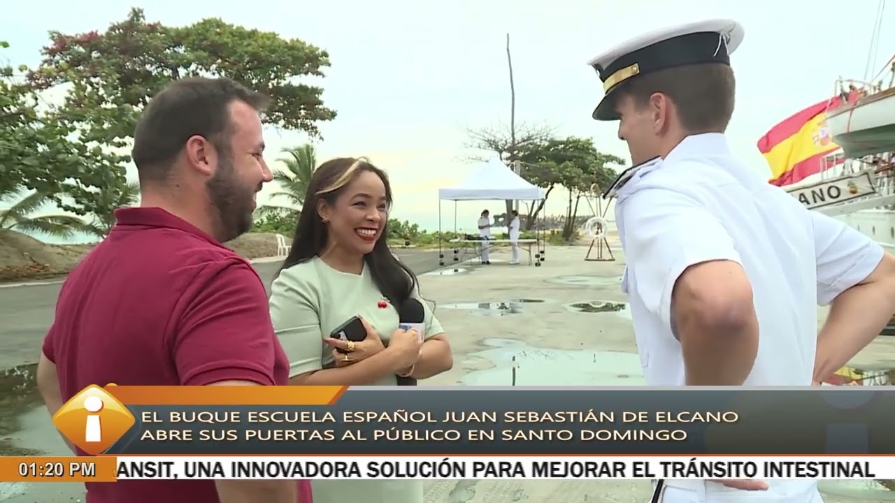El buque Escuela Español Juan Sebastián de Elcano abre sus puertas al publico en santo domingo
