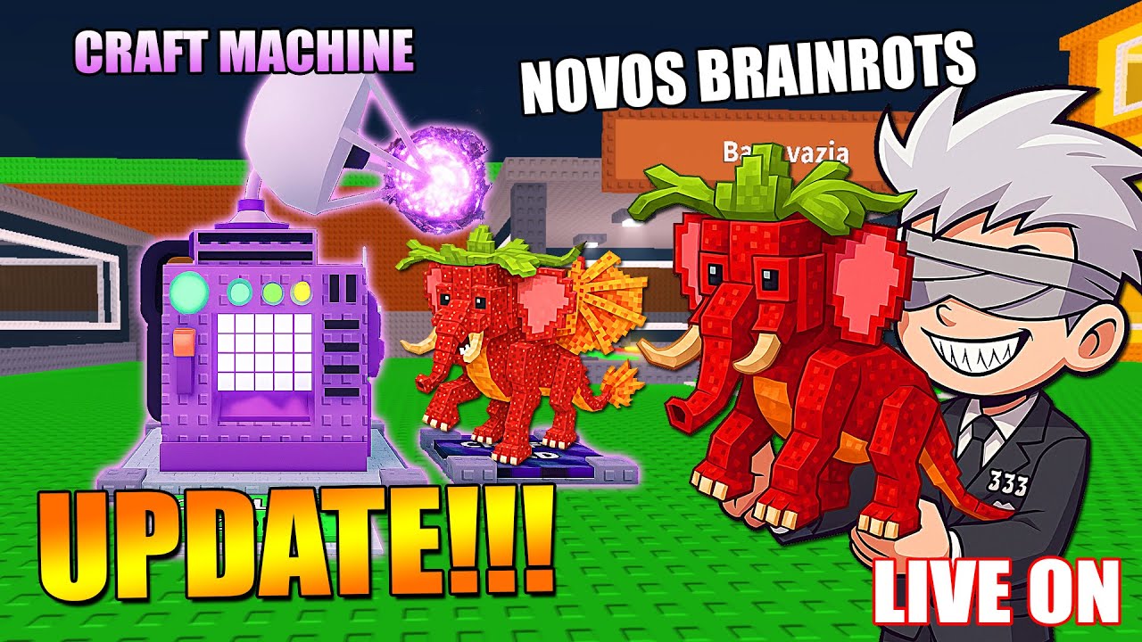 💥 M&Aacute;QUINA DE ARTESANATO !!! - ⚡EVENTO 20 NOVOS BRAINROT - EDDY333 - JOGANDO