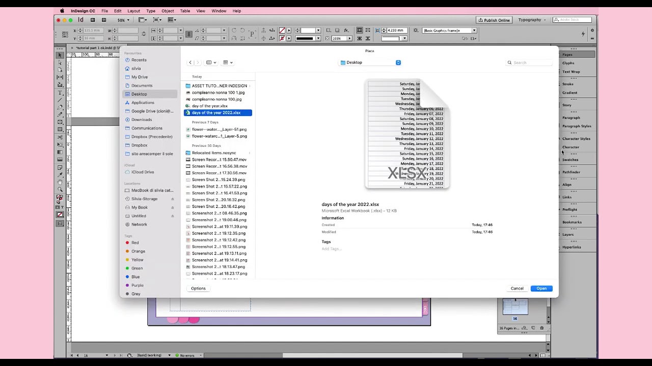 How to create a Digital Planner with InDesign PART 3