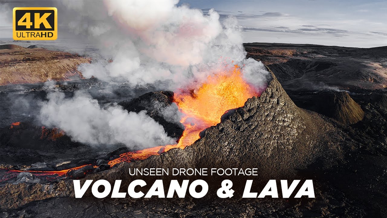 Iceland Explodes! | Unseen Lava & Volcano Drone Footage | 4K