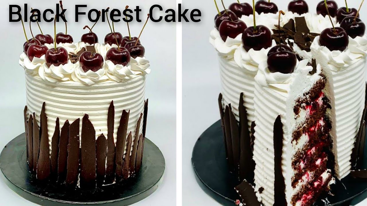 The Real Taste of Black Forest Cake Black Forest cake  Home made Cherry Filling