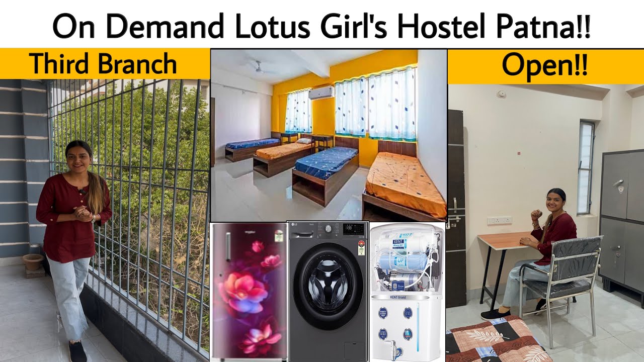 Patna कि Lotus Girls Hostel क्यों Demand पे है😍| हॉस्टल Allen Pw के बिल्कुल नजदीक | Enquiry Start |