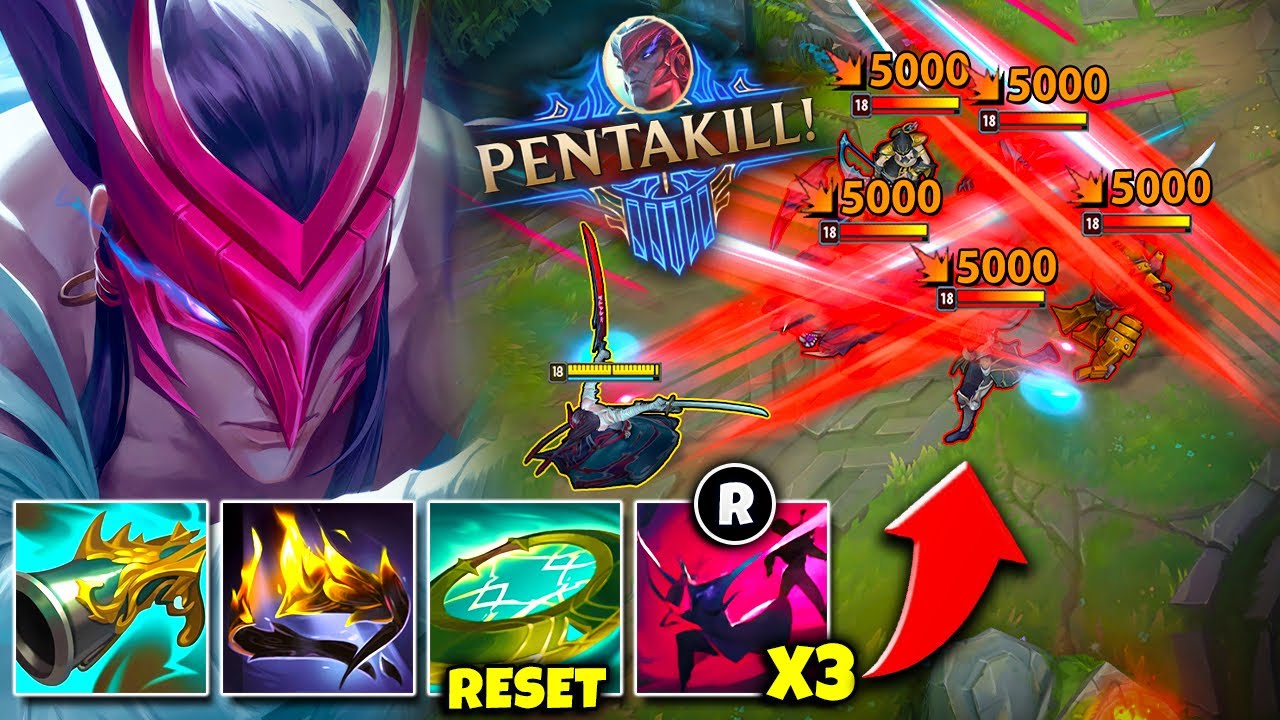 THIS YONE BUILD CAN ULT 3 TIMES IN A ROW?! (33 KILL MASSACRE, PENTAKILL!)