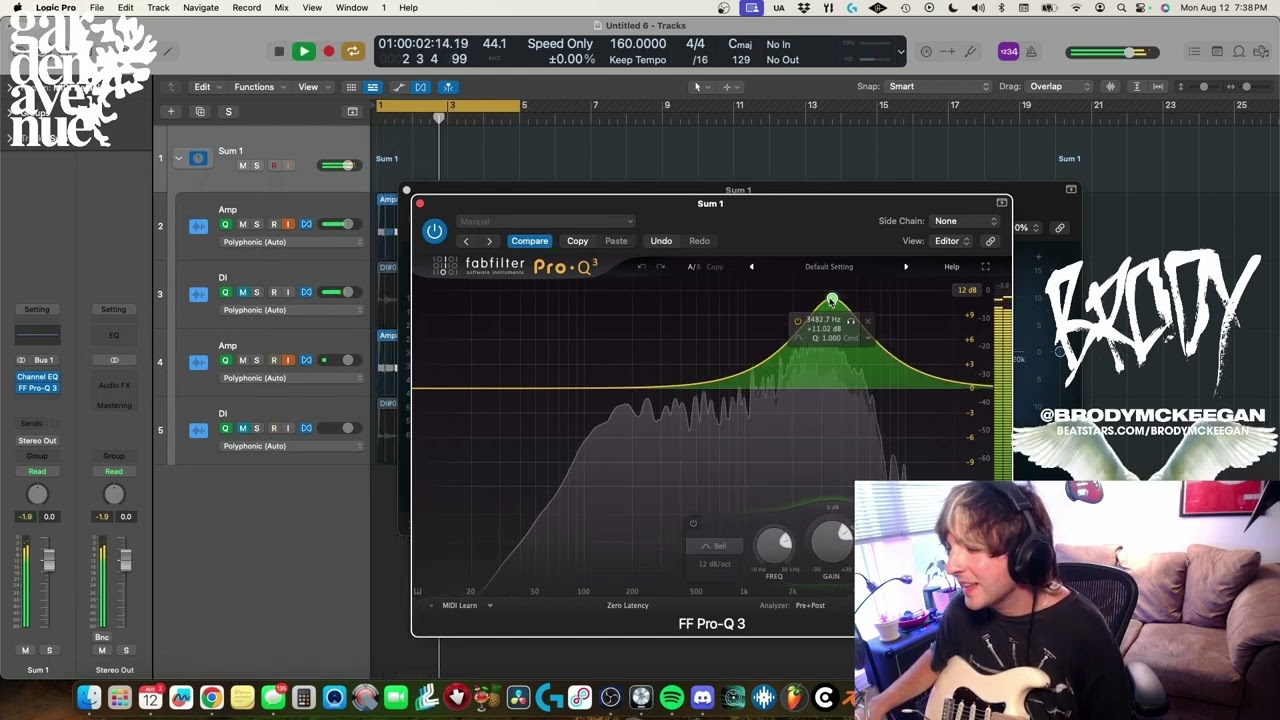 how i record SHOEGAZE GUITAR & BASS in LOGIC PRO X