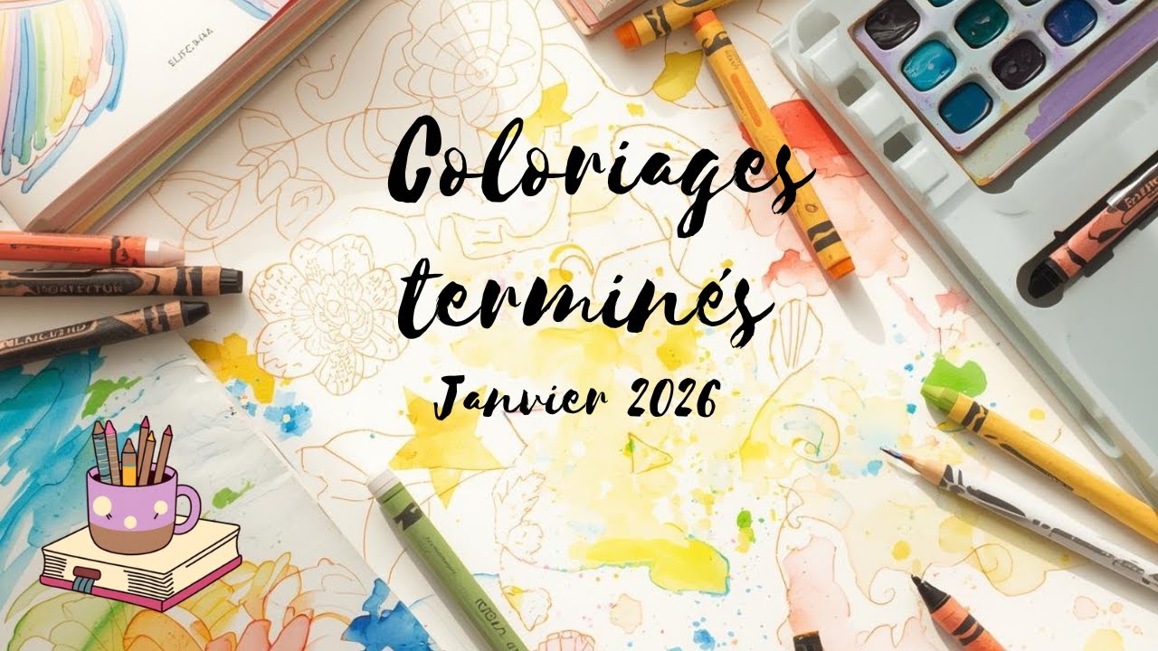 ✨​ Coloriages terminés - Janvier 2026 ✨​
