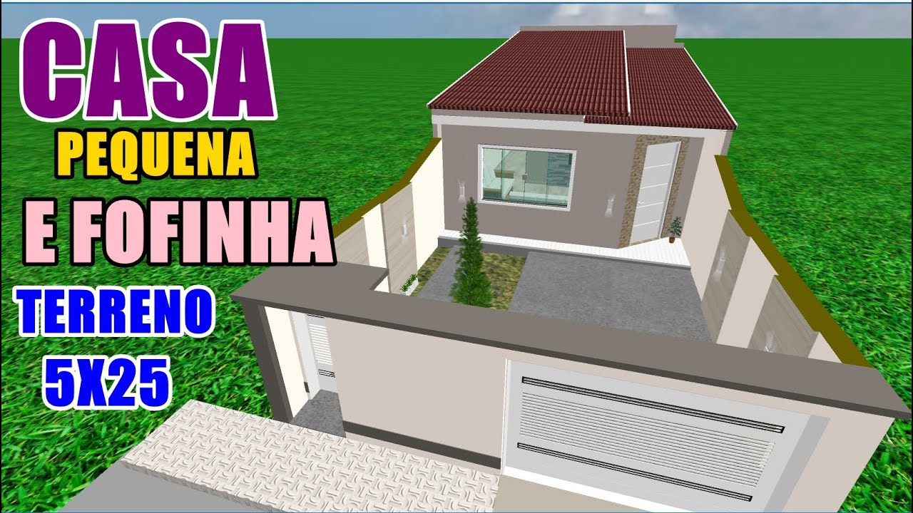 Casa pequena e moderna ( baixo custo ) TERRENO 5X25