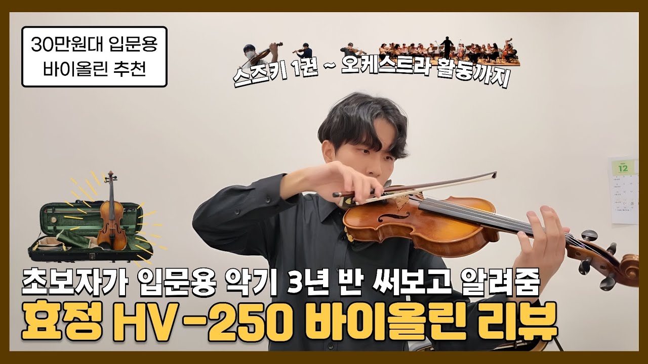 입문용 바이올린 추천 | 효정 바이올린 내돈내산 3년 사용 리뷰🎻