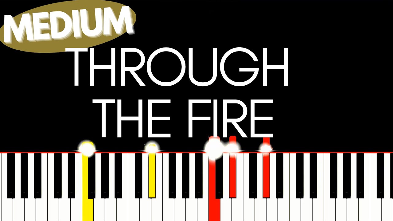 Chaka Khan - Through the Fire | Medium Piano  tutorial